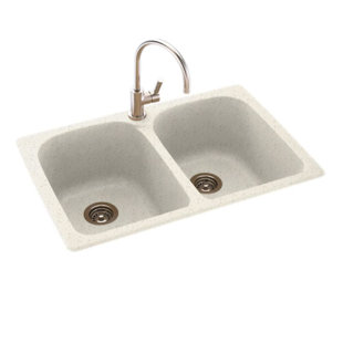 33'' L Double Bowl Swanstone Kitchen Sink