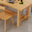 Ensemble de table de salle à manger en bois massif de style nordique-106325312