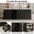 70.8'' Kitchen Island With Storage Drawer Cabinet Open-Sided Shelves Wine Rack, Open-Concept Kitchen Home Bar Cabinet With Seating Area-541581914