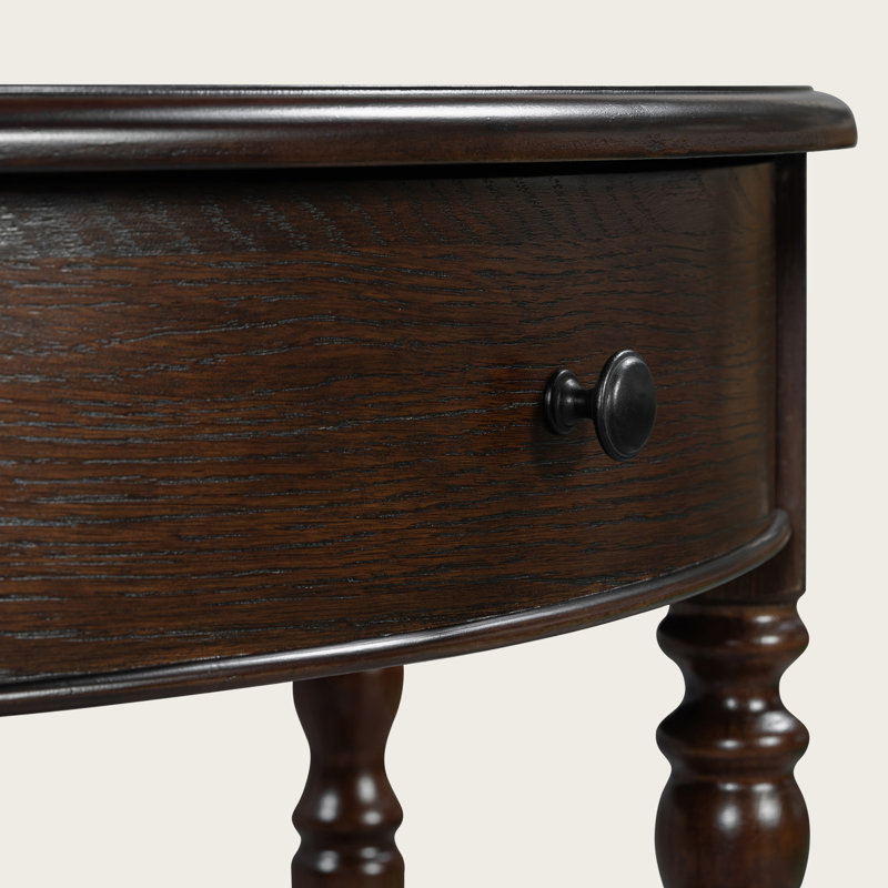 Console de style campagnard avec tiroir et tablette Farmhouse, Espresso