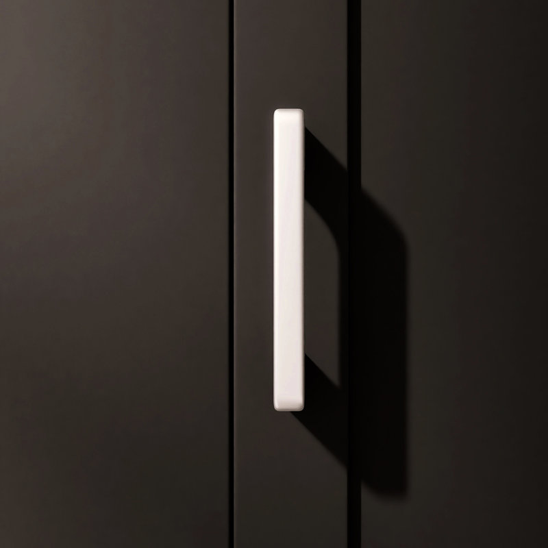 Grande armoire de rangement autoportante Bathroon, Noir