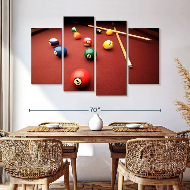 Senne, jeu de billard, H 42 po x l 68 po