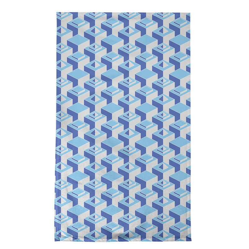 Patricia Geoffrey Tea Towel Kitchen Towel, Blue, Poly Twill