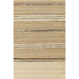 Culbert Striped Handmade Flatweave Jute/Wool Area Rug in Light Gray