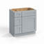 Armoire combinée avec meuble-lavabo gris Shaker 1800cabinets-137829259-137829260