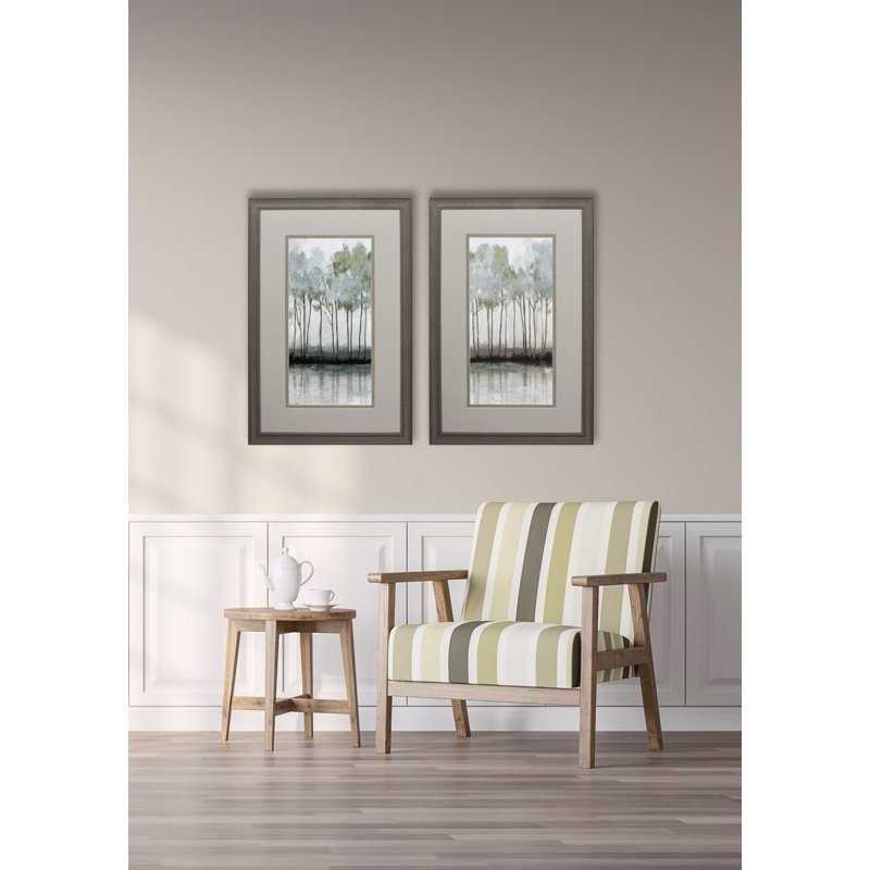 «Woodland Hills», ensemble de 2 reproductions d'art sur papier encadrées
