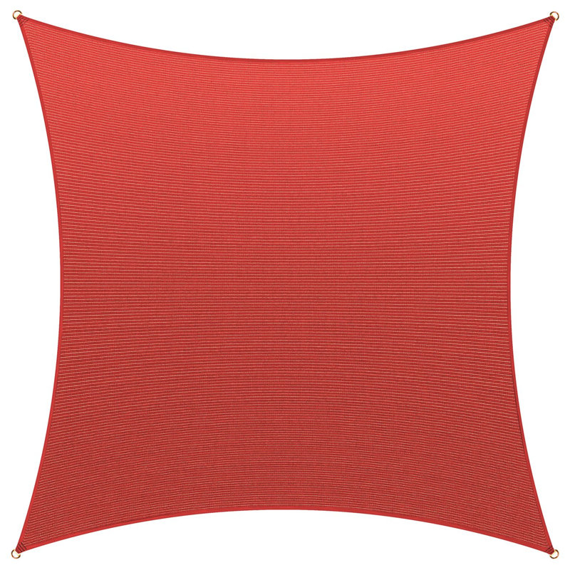 Toile d'ombrage carrée 12', Rouge