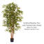 Arbre de bambou artificiel Pure Garden - plante artificielle de 6 pi avec feuilles et pot réglables - plantes artificielles pour la maison, le restaurant ou le bureau