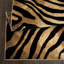Tapis brun foncé / beige à imprimé animal Poway-23286554