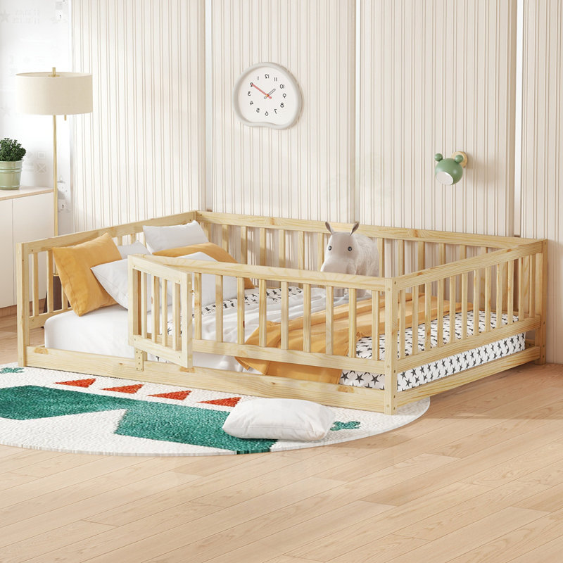 Lit double sur pied Montessori