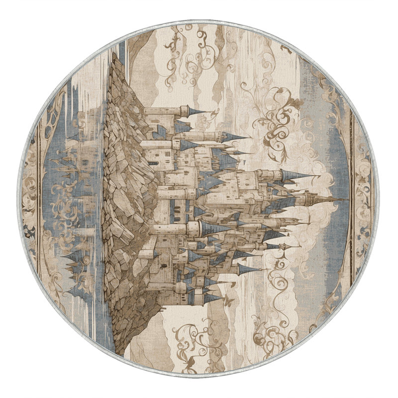 Moonlit Fortress Rug, Round 6'