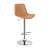Kareema Swivel Upholstered Adjustable Height Counter Stool with Metal Frame-688602050-764305737