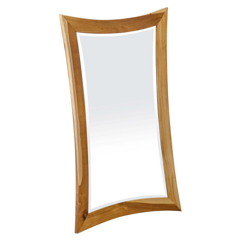Miroir de salle de bain EcoDecors Curvature, H 35 po x l 24 po, Brun