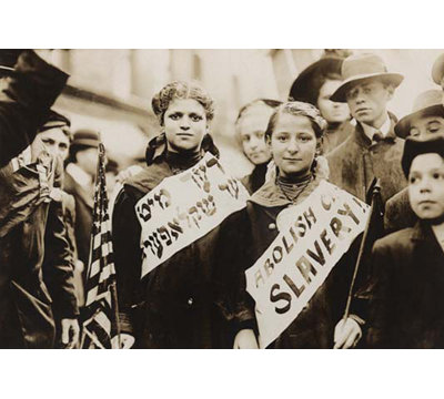 " Young Girls Protest Child Labor In New York Rally "