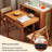66.93"Modern minimalist extendable stone slab island dining table