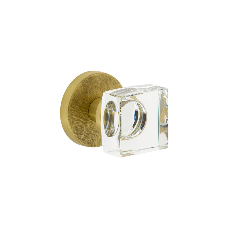 Privacy (Bed & Bath) Square Knob, 2.75", Brass