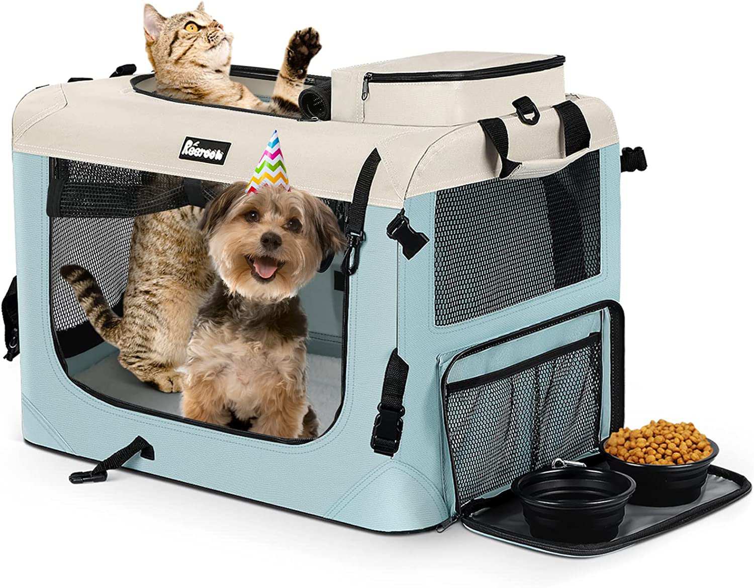 Soft Cat Carrier with Top Mesh Window - Pet Carrier Breathable for
