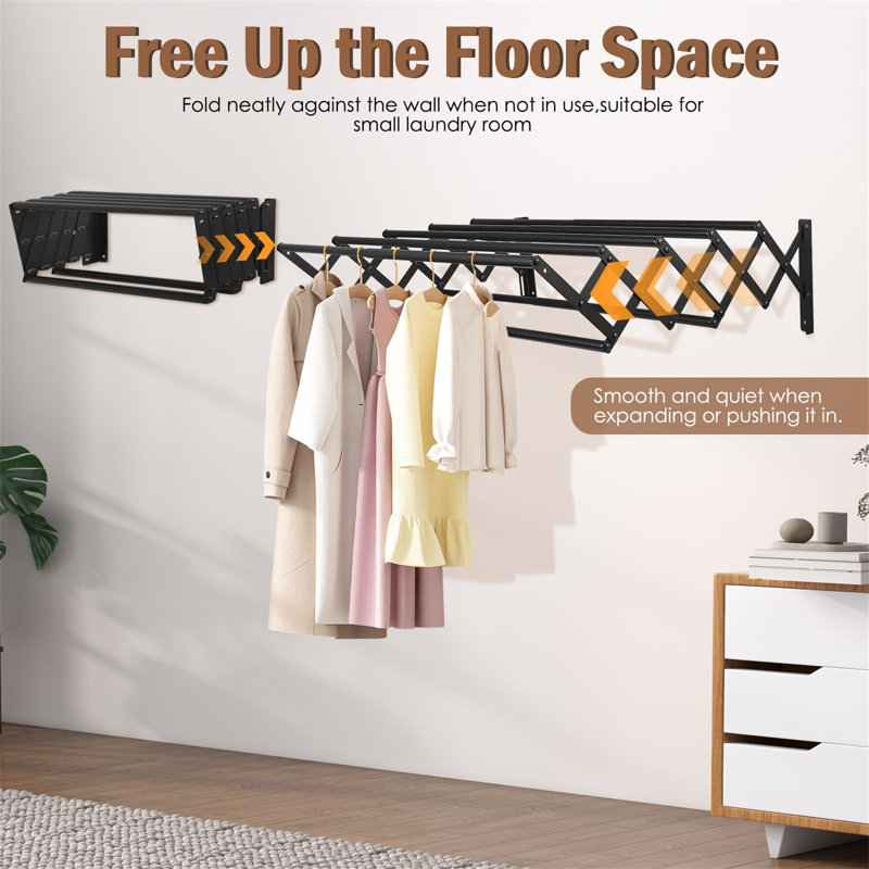 Stainless Steel Foldable Wall-Mounted Drying Rack