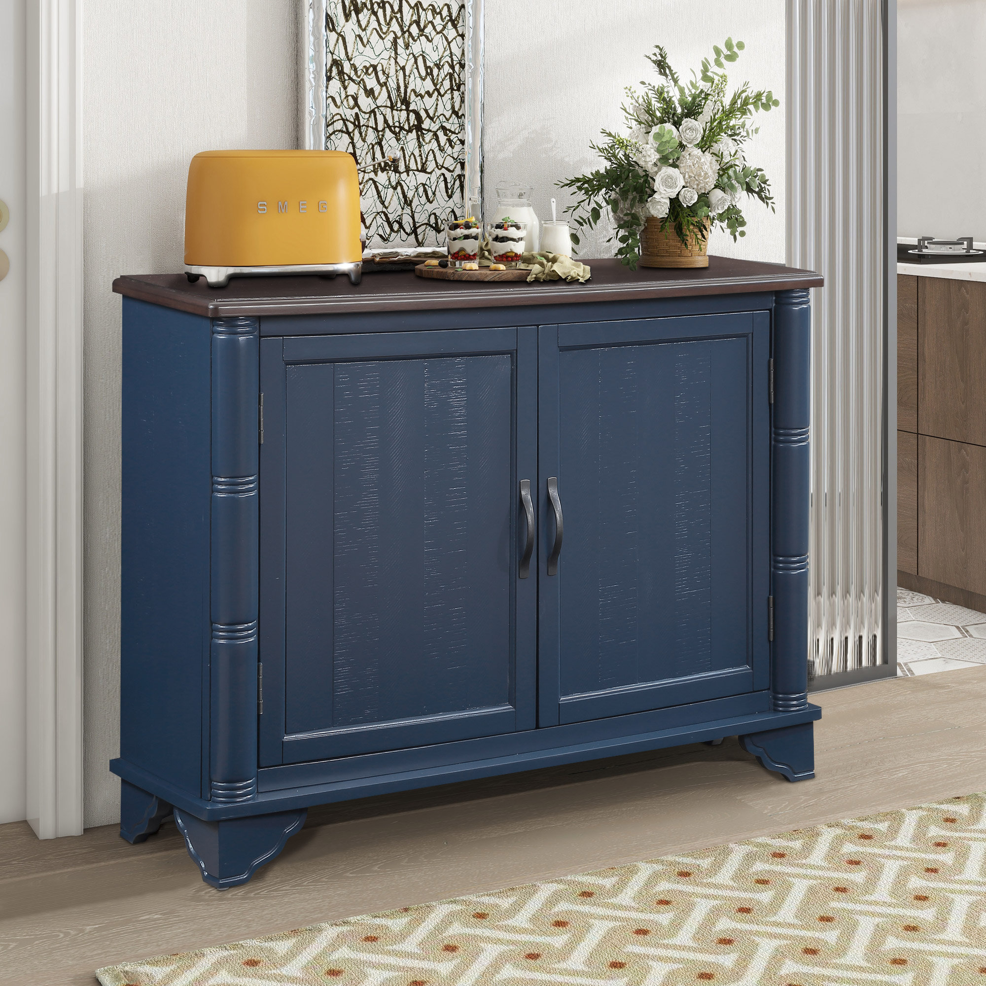 Winston Porter Draike 40'' Solid Wood Sideboard & Reviews | Wayfair