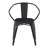 Briceidy All-Weather Metal Stack Chair with Arms and Poly Resin Seat-1093872917-1093872918