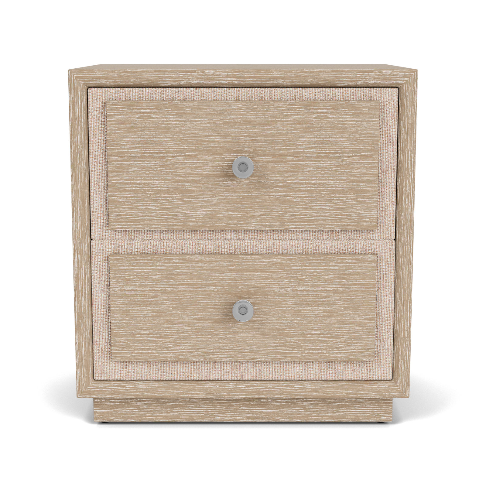 Light Oak Two Drawer Nightstand