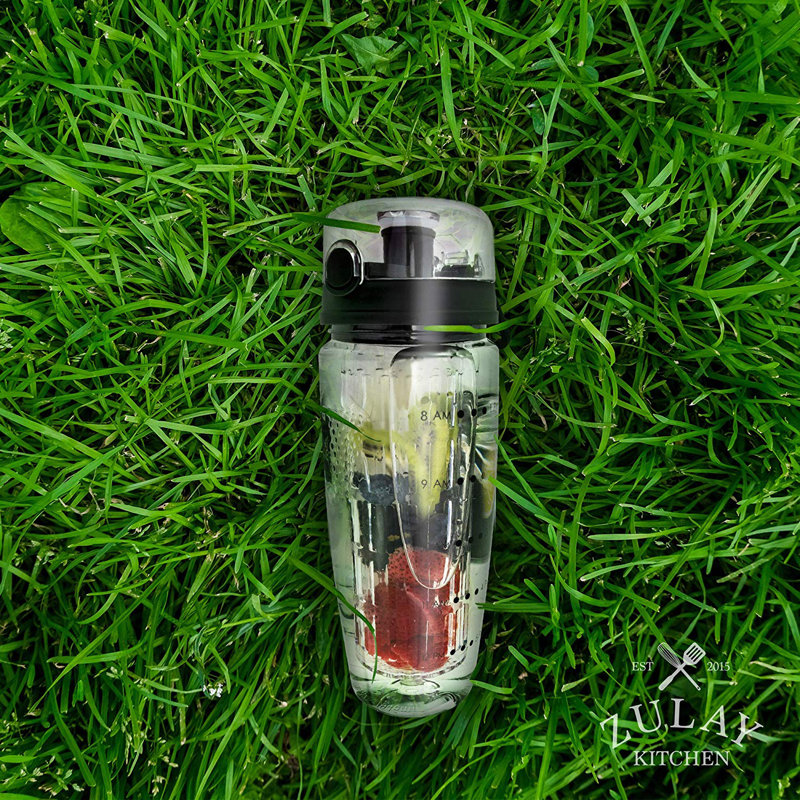 Bouteille d'eau Zulay Kitchen, Noir onyx