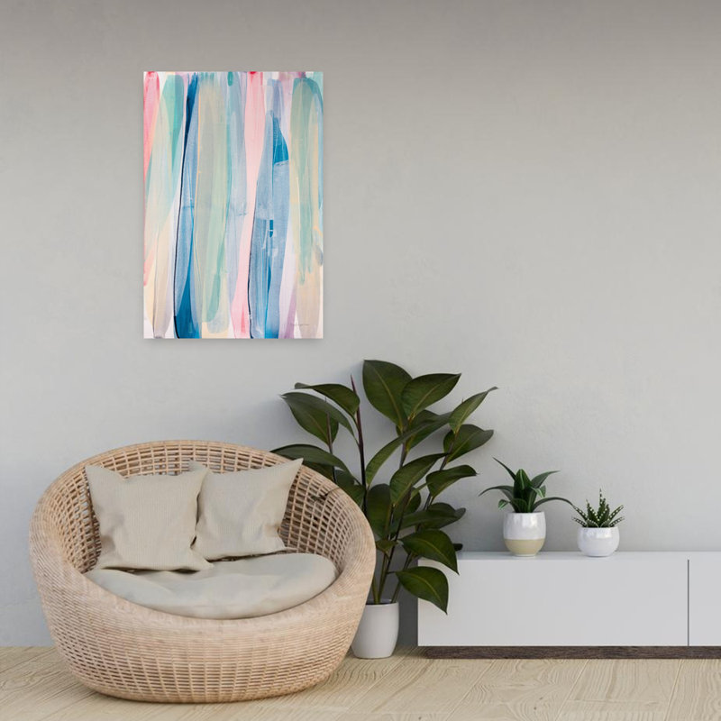 Acapulco II, art contemporain abstrait, H 24 po x l 16 po