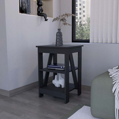 Table noire avec 2 tablettes