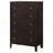 Payton Warm Brown 5-Drawer Chest