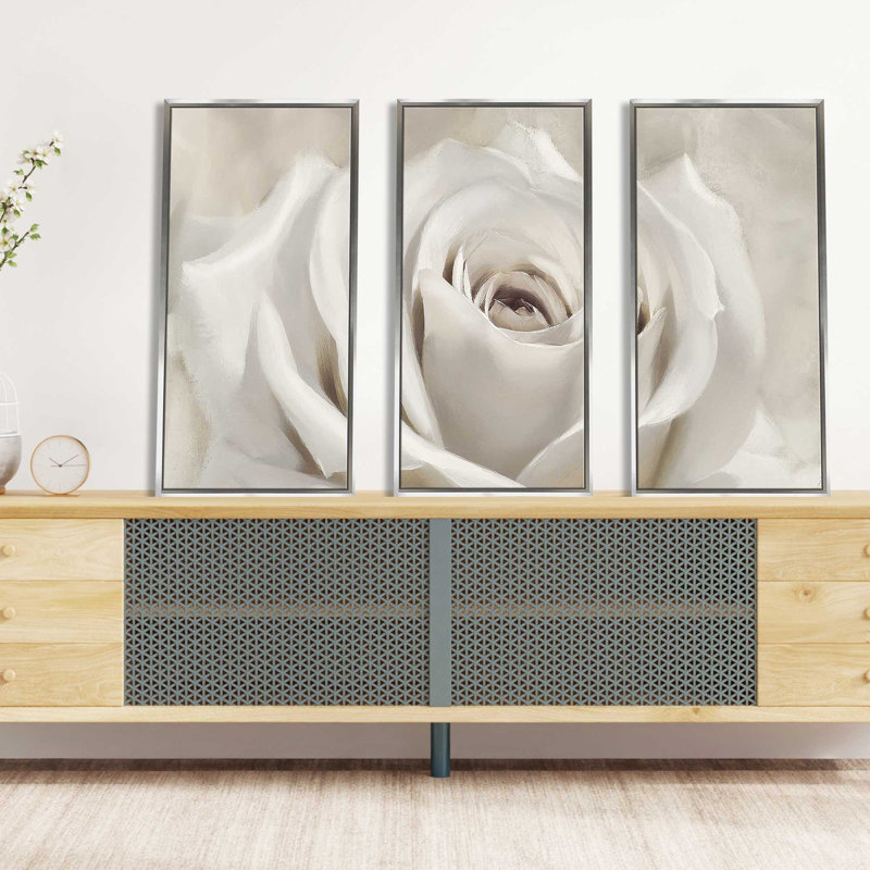 «Dreamy I» par Iorg Levashov - reproduction de cadre flottant sur toile 3 pièces, H 33,5 po x l 52,5 po x P 2 po