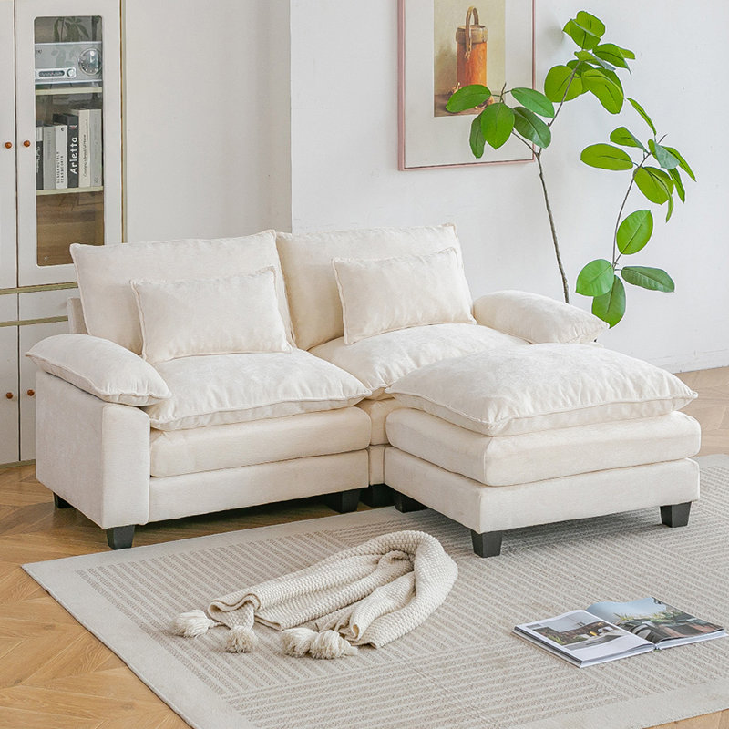 2 Seater Sofa, White