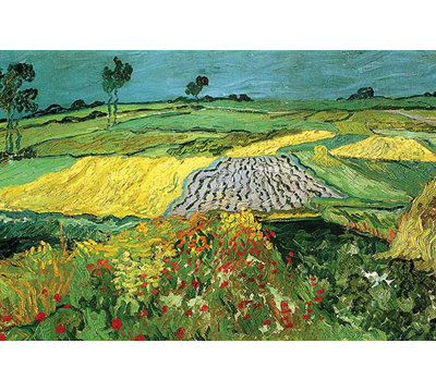 «The Plains at Auvers» par Vincent Van Gogh, reproduction d'art