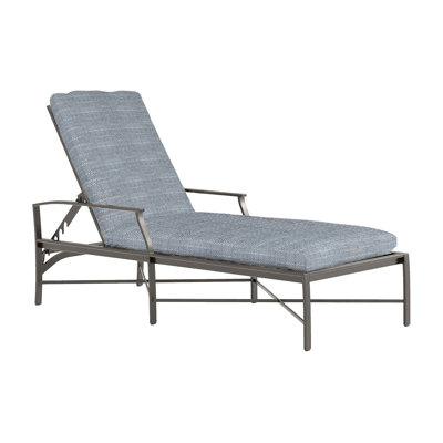 Monaco Aluminum Chaise - Slate Gray