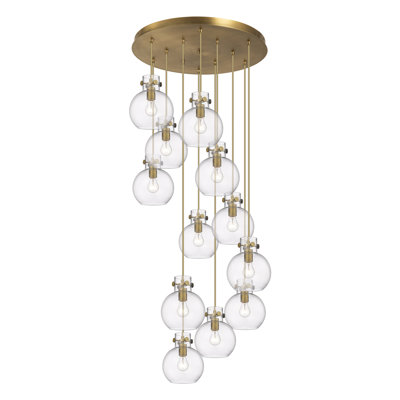 Luminaire suspendu sphère 12 lumières Amrith
