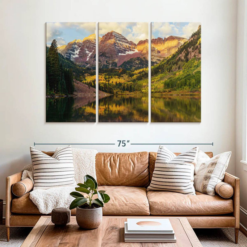 Paysage Alvord Maroon Bells, H 42 po x l 65 po