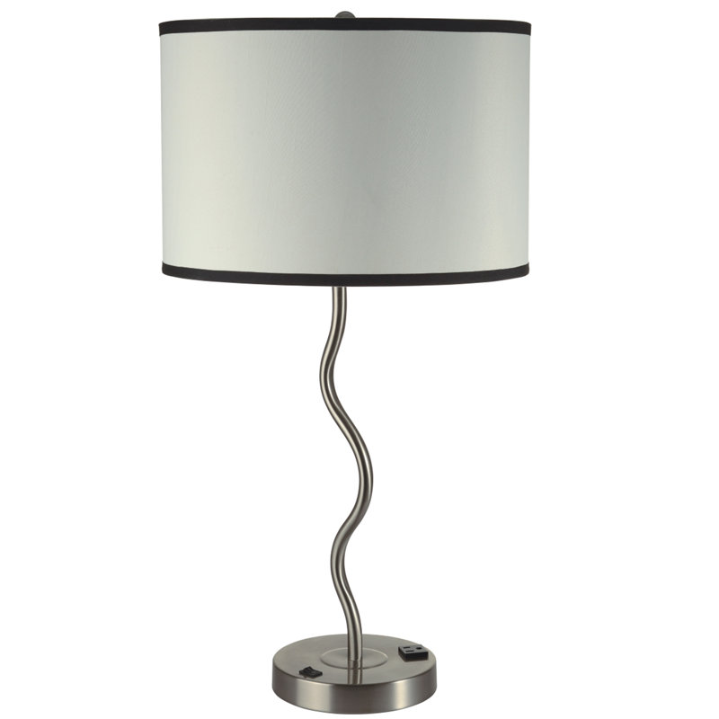 Antianna Metal Table Lamp, White