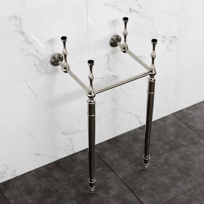 Pattes de lavabo en laiton Kingston, Nickel poli