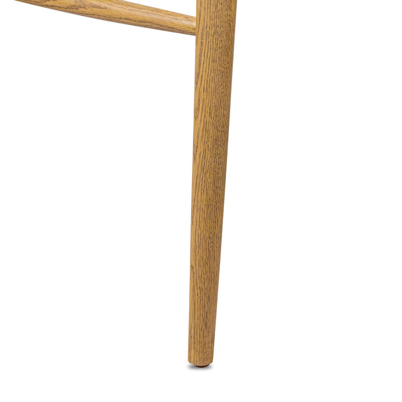 Garth Solid Wood Bar Stool, Sandy Oak, Bar Stool (29" Seat Height)