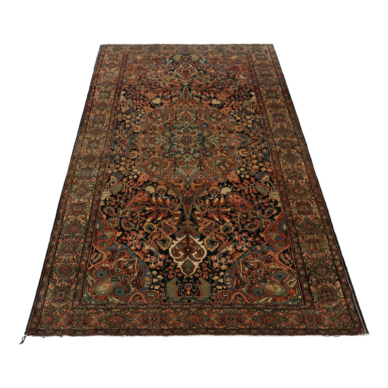 Antique One-of-a-Kind 4'2X6'10 Hand Knotted Area Rug