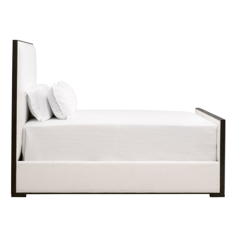 Upholstered Wingback Bed, Queen