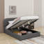 Upholstered Platform Bed With Hydraulic Storage System-1824489873-1824489875