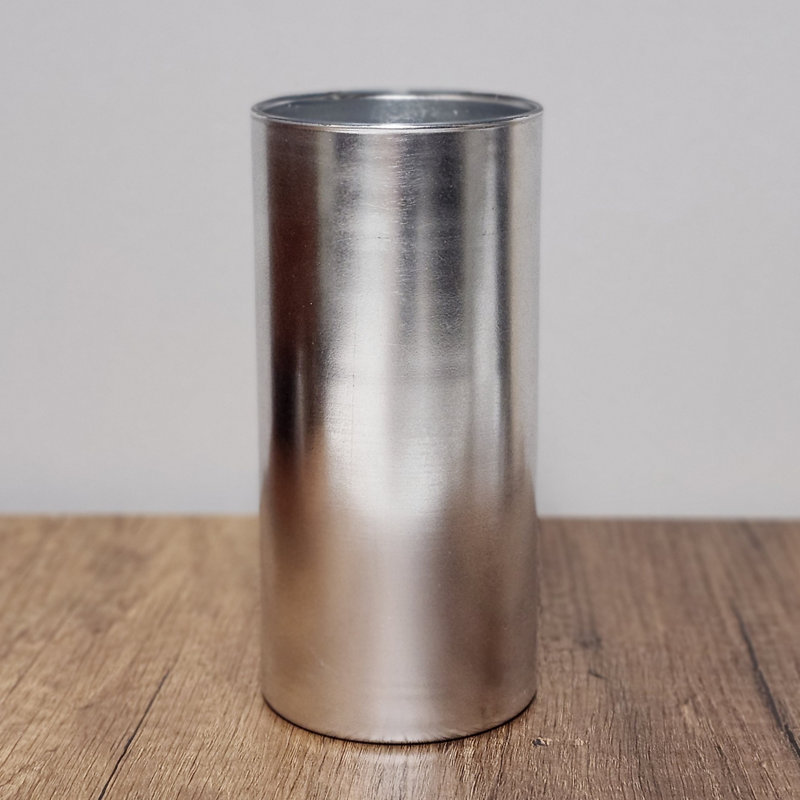 Zaelen Handmade Glass Table Vase, Silver