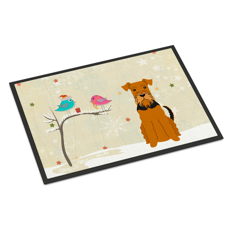 Tapis de porte extérieur Faustena, Rectangle 1 pi 6 po x 2 pi 3 po