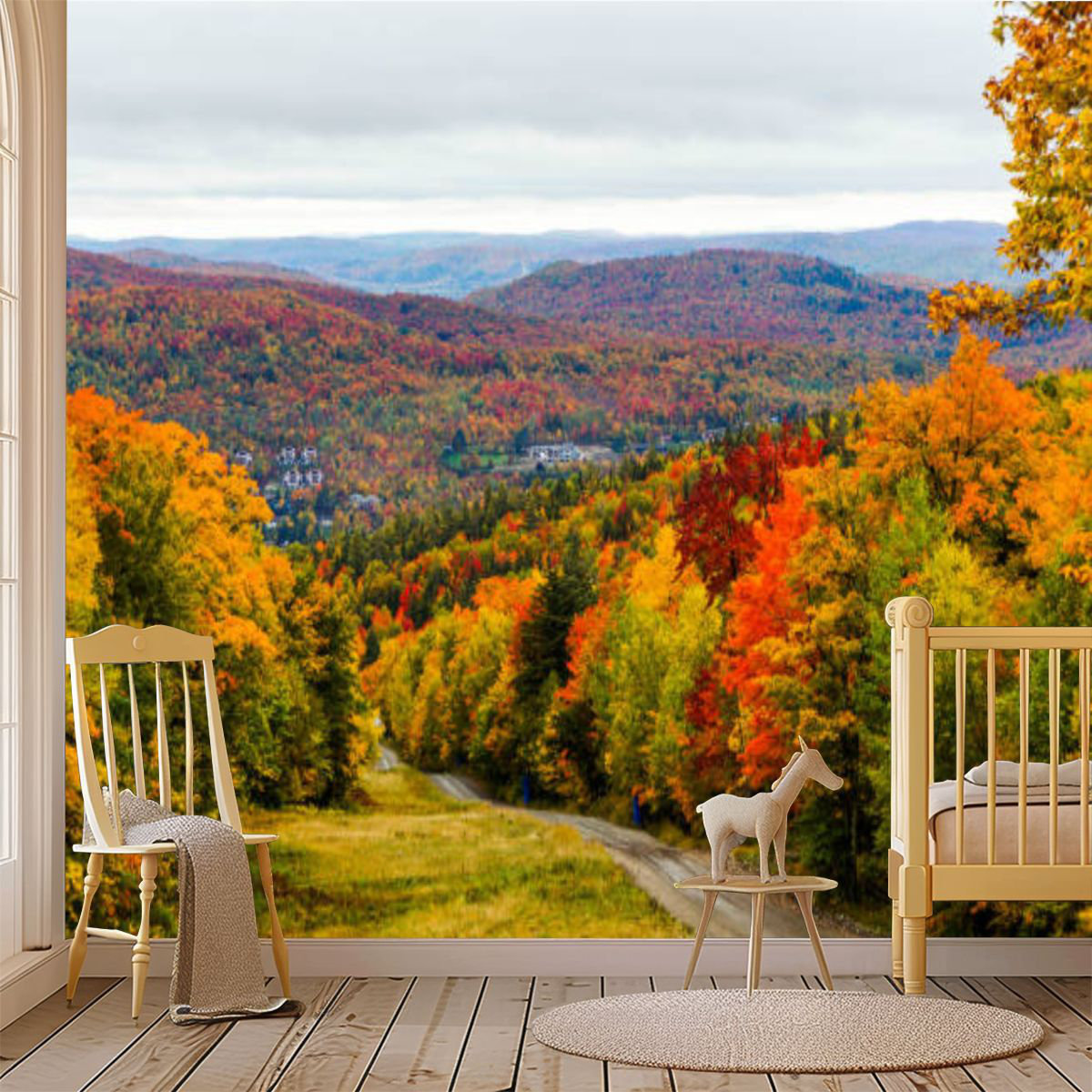 Millwood Pines Peel and Stick Canvas Wallpaper Wall Mural Surroundings ...