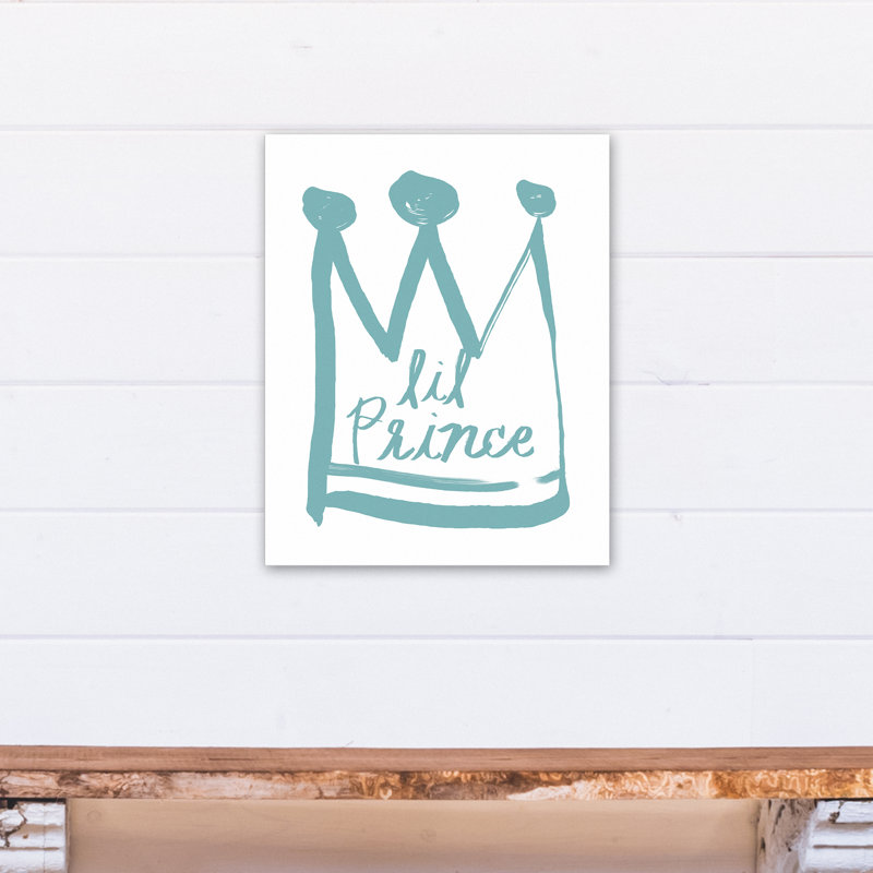 Art sur toile little prince Brewer, H 20 po x l 16 po x P 1,25 po, Bleu sarcelle