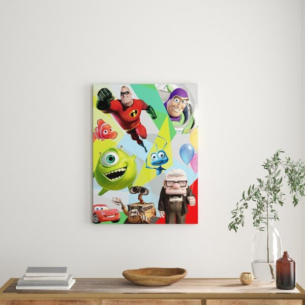 Pixar - Characters Graphic Art Print on Canvas