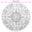 Round Arkee 120cm X 120cm Area Rug