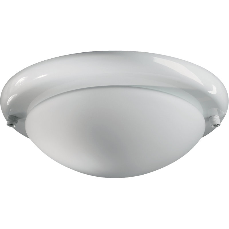 Ventilateur de plafond 1 lumière, Blanc