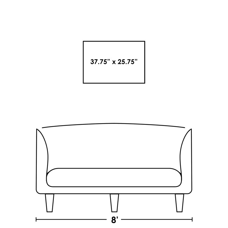 Solitary Print by James Pratt, 25.75" H x 37.75" W x 1.5" D, Image Brush Gel