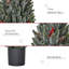 Arbre de Noël artificiel miniature enneigé 18 po HOMcom